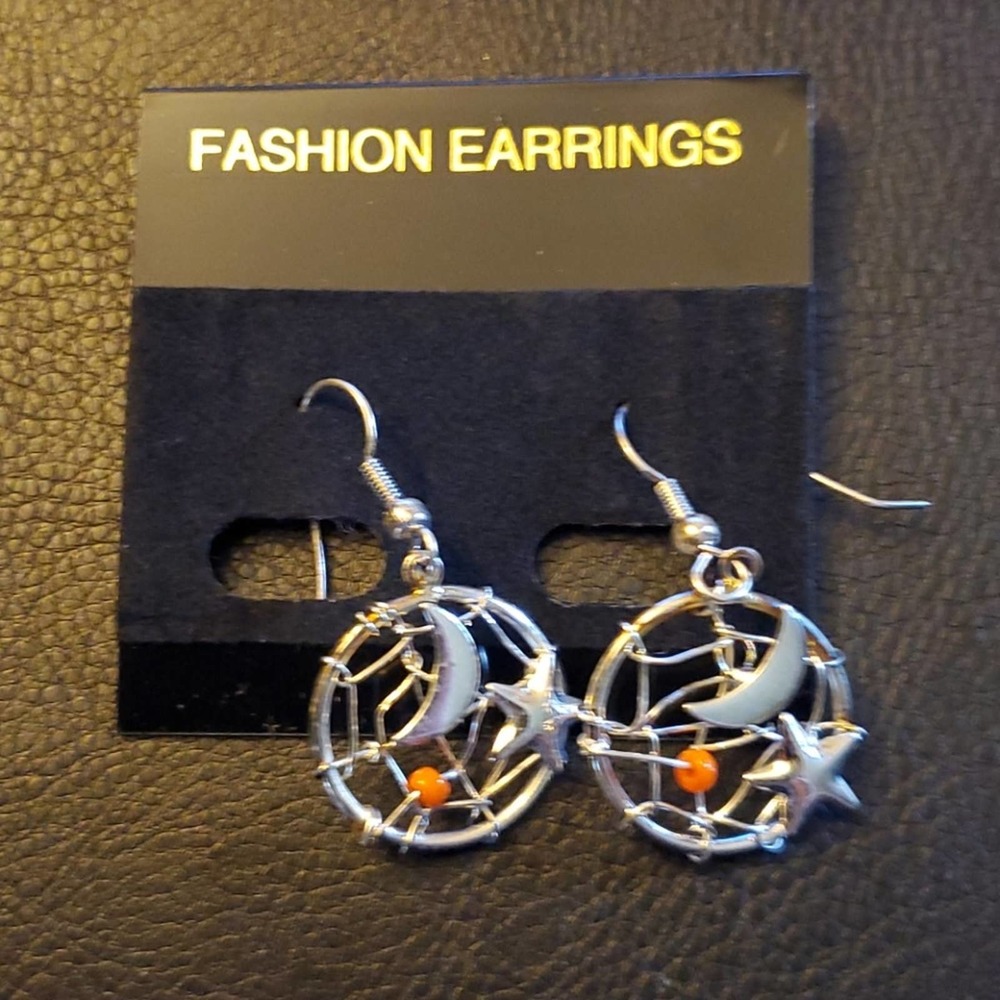 Boutique Gold And Silver Tone Dreamcatcher Fashion Earrings